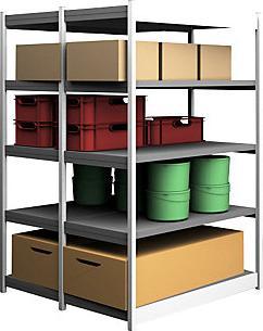 Produktbild kaiserkraft Stabil-Steckregal, doppelseitig