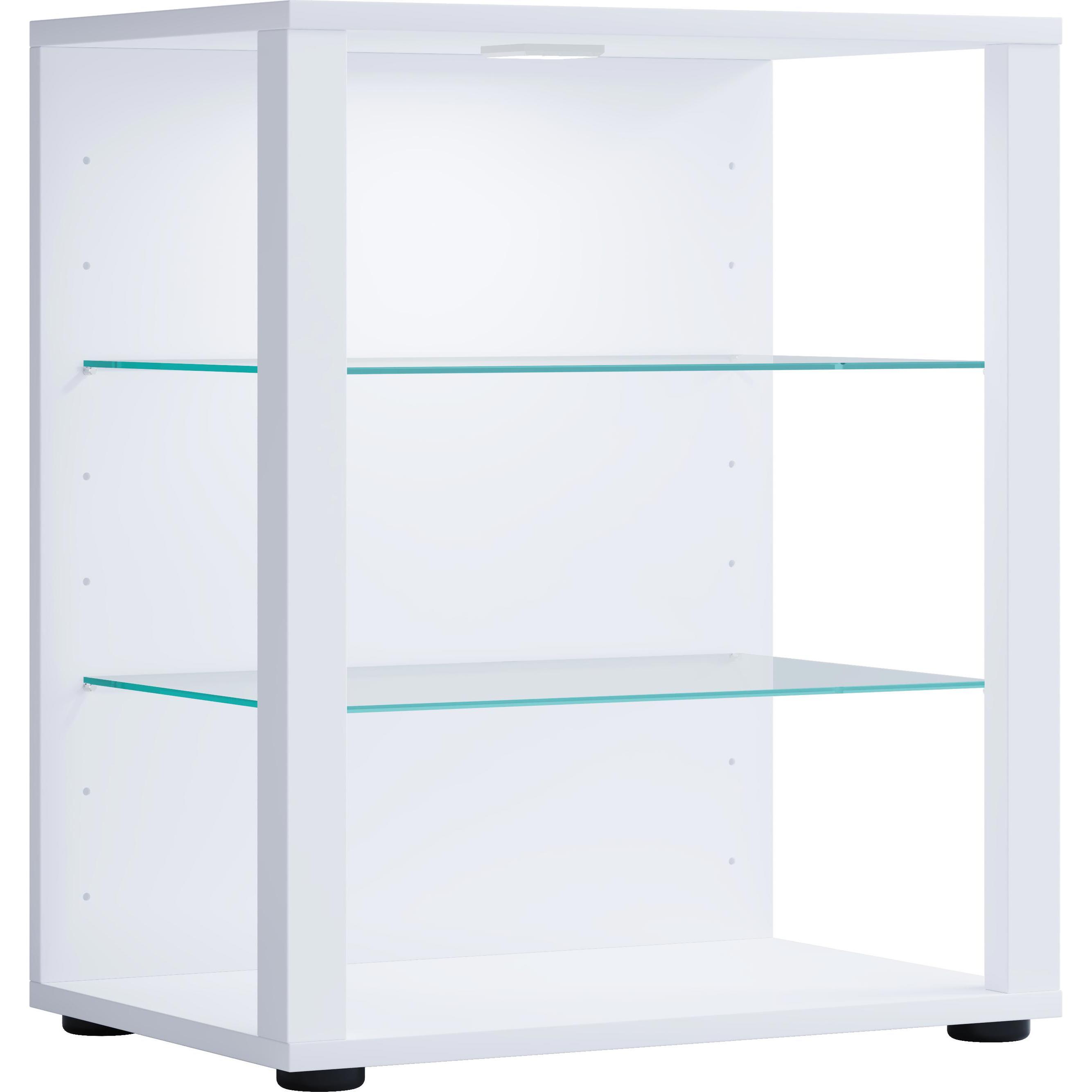 VCM, Vitrine + Buffetschrank, Holz Glas Vitrine Sammelvitrine Glasvitrine Schaukasten Standvitrine Glasol S (52 x 35 x 6...