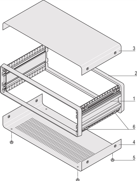 Productafbeelding Schroff Kast 3 U - COMPAC PRO GEH.3HE 28TE 271T