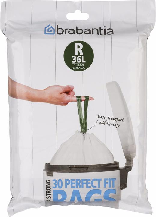 Productafbeelding Brabantia PerfectFit afvalzak type R, 36 L, 30 stuks. (40 x, 36 l)