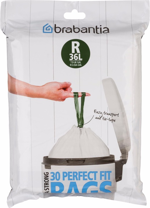 Actual product image Brabantia PerfectFit garbage bag type R, 36 L, 30 pcs. (40 x, 36 l)