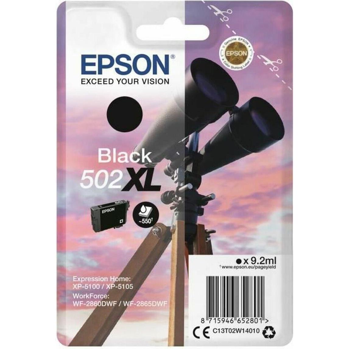 Thumbnail - Epson, Druckerpatrone, Ink/502XL Binocular BK SEC (BK)
