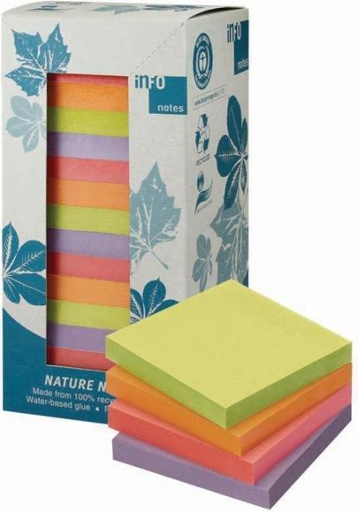 Immagine prodotto Sticky Notes Riciclaggio Colori standard assortiti 16 blocchetti (75 x 75 mm)