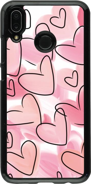 Produktbild PhoneLook Hülle Easter 2023 pink hearts (Huawei P20 Lite)
