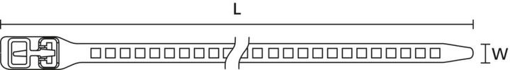 Actual product image HellermannTyton SRT34011-TPU-BK-L1 ladder ties (Plastic cable ties, 340 mm, 50 pcs.)