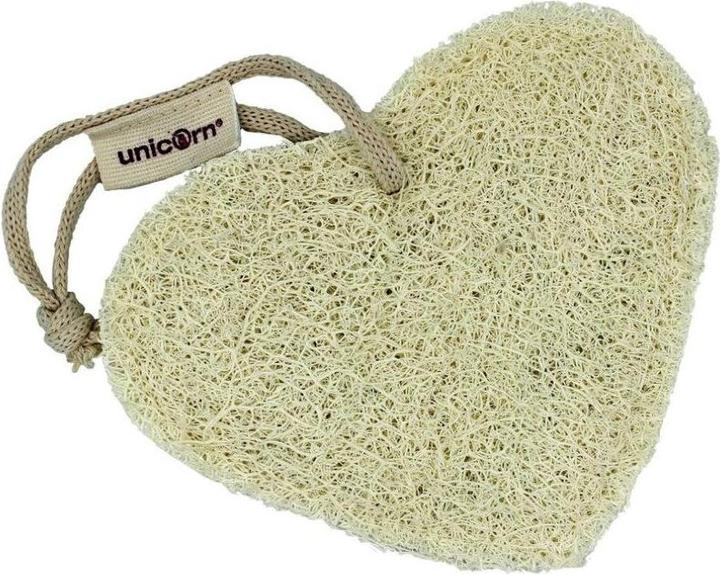 Actual product image Spa Vivent Unicorn loofah heart (Liquid soap)