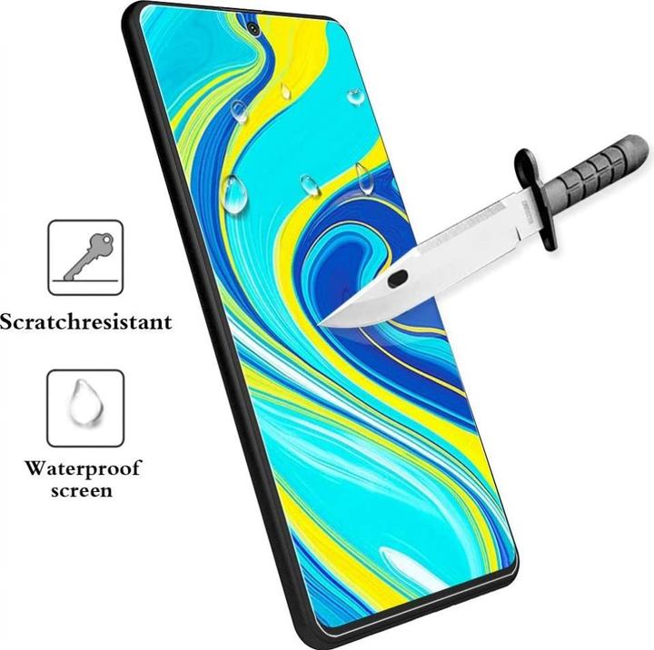 Actual product image Screenguard Xiaomi Redmi Note 9S bulletproof glass protective film Case Friendly Design (1 Piece, Xiaomi Redmi Note 9S)