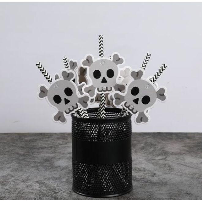 Immagine prodotto MU Style Cannucce di carta di Halloween della serie Spooky (24 pezzi) (24 x)