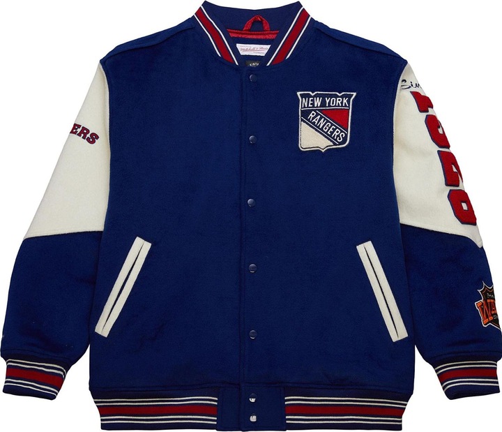 Produktbild Mitchell & Ness M&N Vintage Varsity Wool Jacke - NHL New York Rangers - L (L)