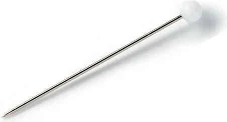 Image du produit Prym Epingles à tête de verre, blanches 0.80 x 48 mm, boîte de 30 g, acier