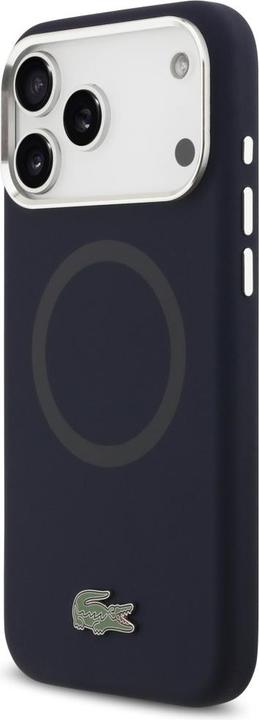 Produktbild Lacoste Case Silicone Metal Logo MagSafe for iPhone 17 Pro Max navy blue (Apple iPhone 17 Pro Max)