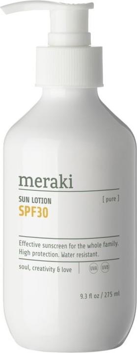 Actual product image Meraki Sunscreen, Pure (Suntan cream, SPF 30, 275 ml, 280 g)