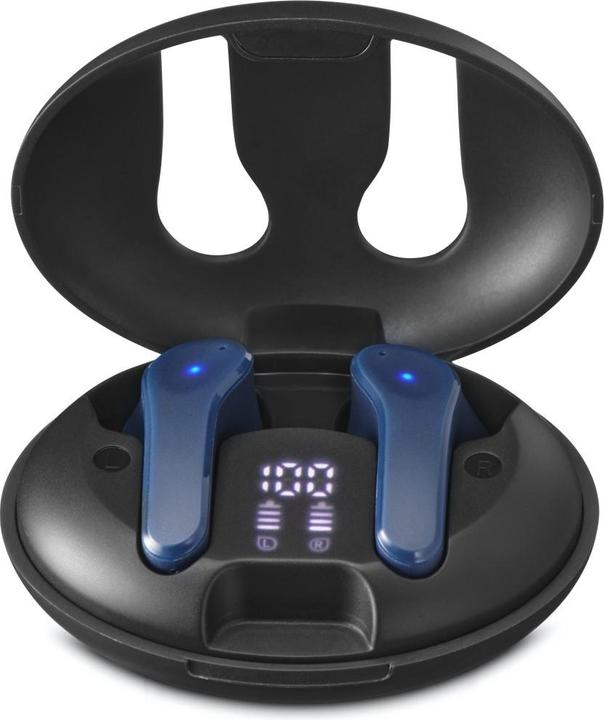 Produktbild Hama Bluetooth®-Kopfhörer Spirit Unchained, True Wireless Earbuds, ENC, FC, BL (Aktive Geräuschunterdrückung, 16 h, Kabellos)