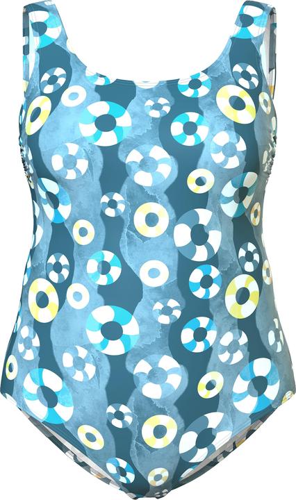 Produktbild Ulla Popken Badeanzug, Schwimmringe, ohne Softcups, Rundhals (58)