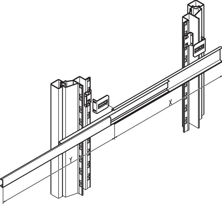 Actual product image Schroff Telescopic rails