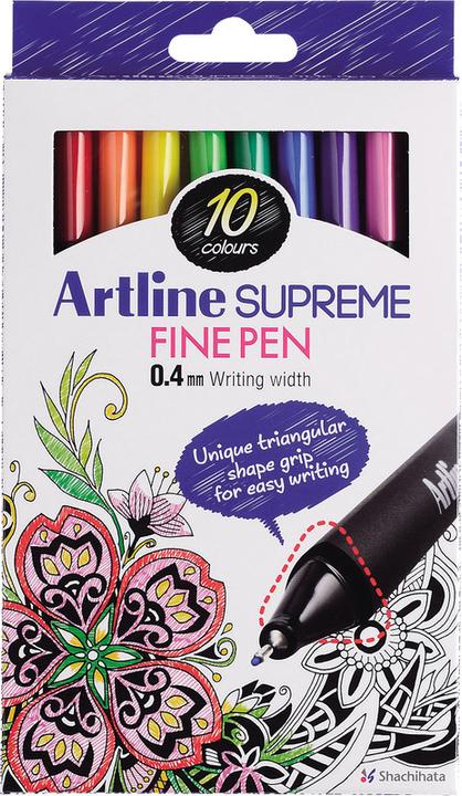 Image du produit Artline Feutre à pointe fine Triangular Supreme (Trié, 10x)