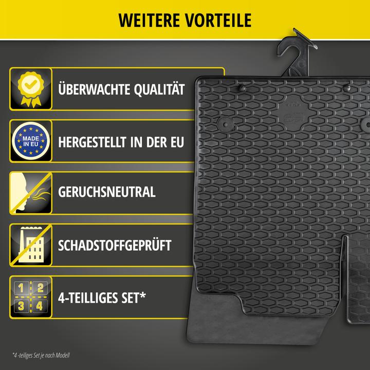 Produktbild Walser Gummimatten (2 Vordermatten + 2 Rückmatten)