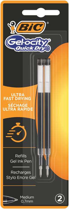 Produktbild Bic GELOCITY QUICK DRY - Gelschreiber Refill (Schwarz, 2 x)