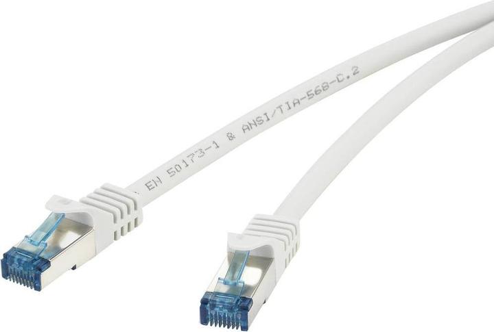 Produktbild Renkforce CAT6A S/FTP Netzwerkverlängerung (Kabel + Kupplung) 20 m (S/FTP, CAT6a, 20 m)