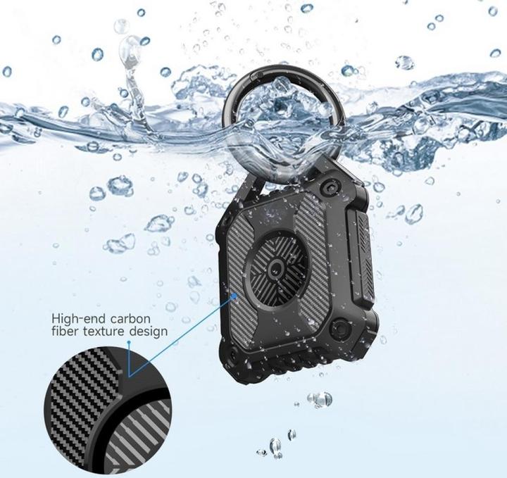 Productafbeelding Screenguard Apple Airtag Rugged Waterdichte Hoes met hanger