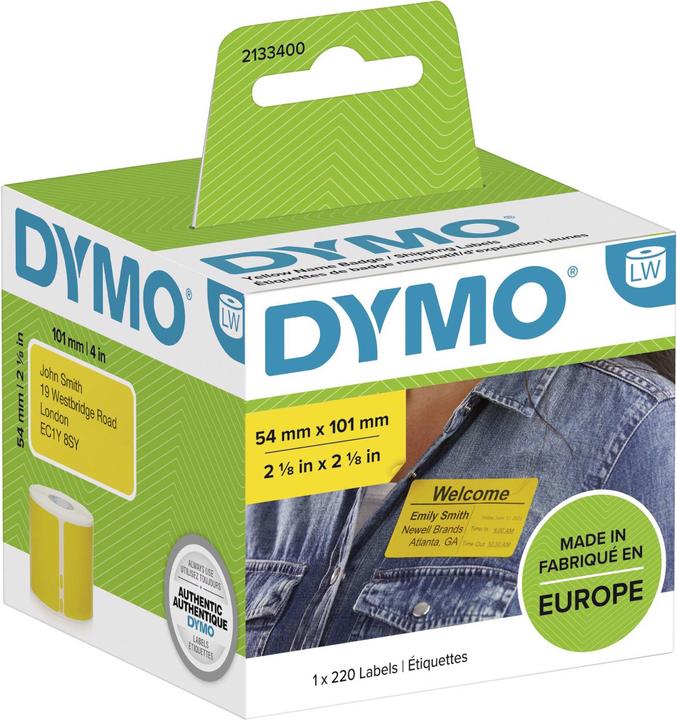 Produktbild Dymo LW-Versand-/Namensschild-Etiketten GELB, 220 Etiketten (5.40 cm)