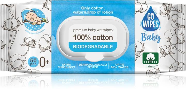 Actual product image Gowipes Wet wipes 100% cotton, 18x50pcs wet wipes (18 x 50 pcs.)