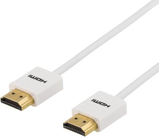 Produktbild Deltaco HDMI-kabel 1.4-kabel A ha 2m tunn vit (2 m, HDMI)