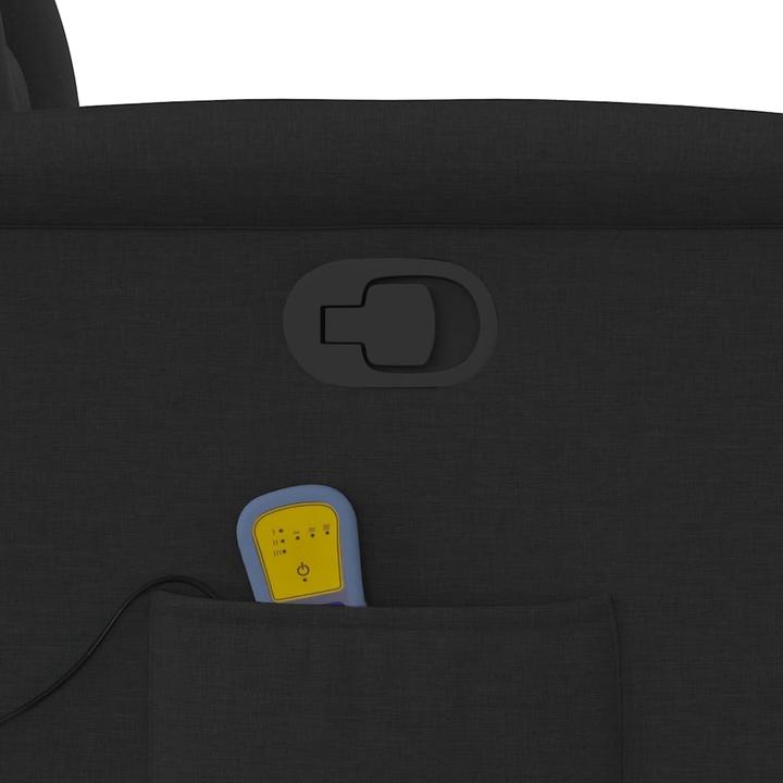 Actual product image VidaXL Massage chair with stand-up aid black fabric