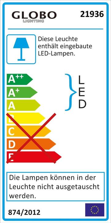 Label énergétique Globo Lampe de table Snowflake (400 lm)