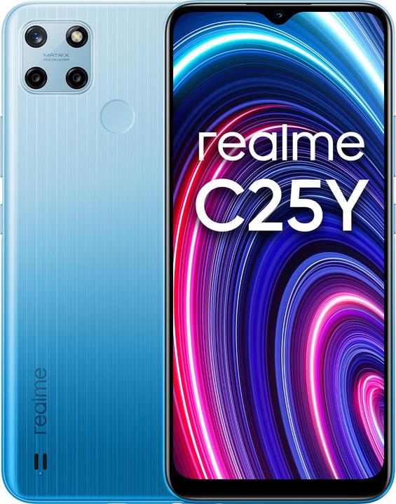 Produktbild realme C25Y (64 GB, Glacier Blue, 6.50", Dual SIM + SD, 4G)