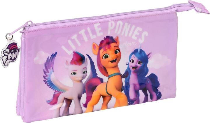 Actual product image My Little Pony purple triple multi-purpose pouch (22 x 12 x 3 cm)
