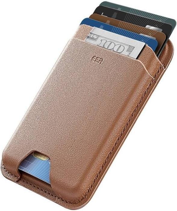 Actual product image ESR HaloLock magnetic wallet (brown)