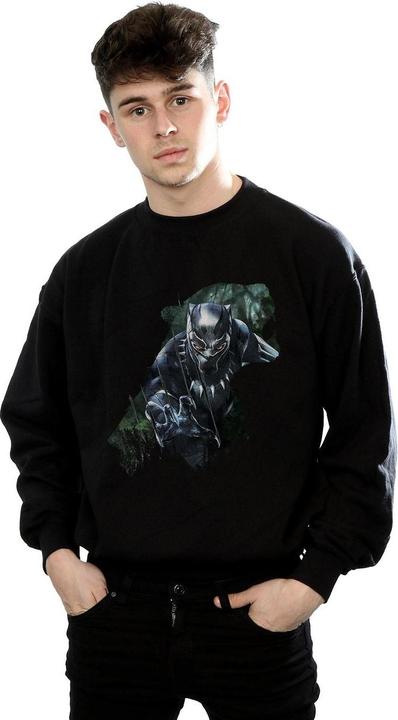 Image du produit Mens Black Panther Wild Silhouette Cotton Sweatshirt (XL)