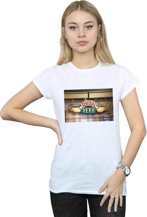 Actual product image Friends Womens/Ladies Central Perk Photo Cotton T-Shirt (L)