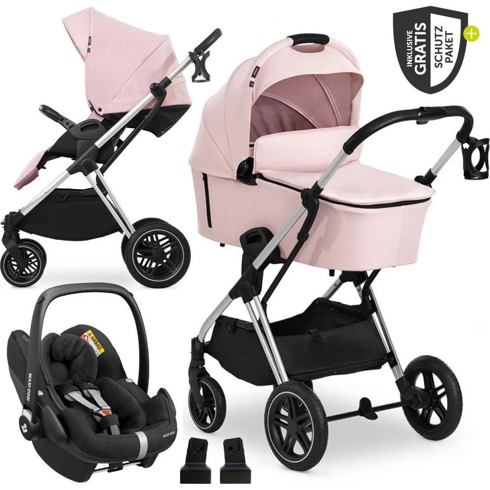 Hauck, Kinderwagen, 3in1 Kinderwagen-Set Vision X Trio Set Silver