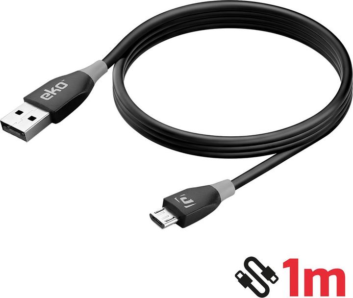 Produktbild EKO Pack Zigarettenanzünder-Ladegerät 1A mit Micro-USB-Kabel 1m