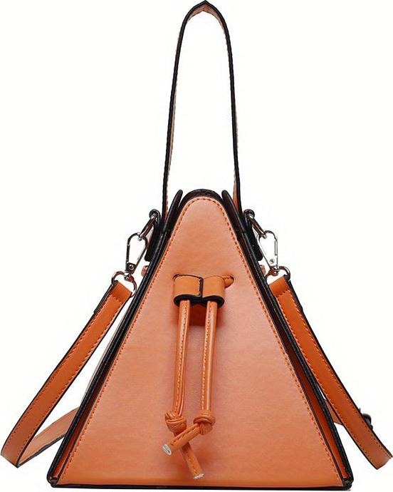 Produktbild Only-Bags.Store Mini Drawstring Bag, Solid Color Crossbody Bag, Kunstleder Clutch Purse