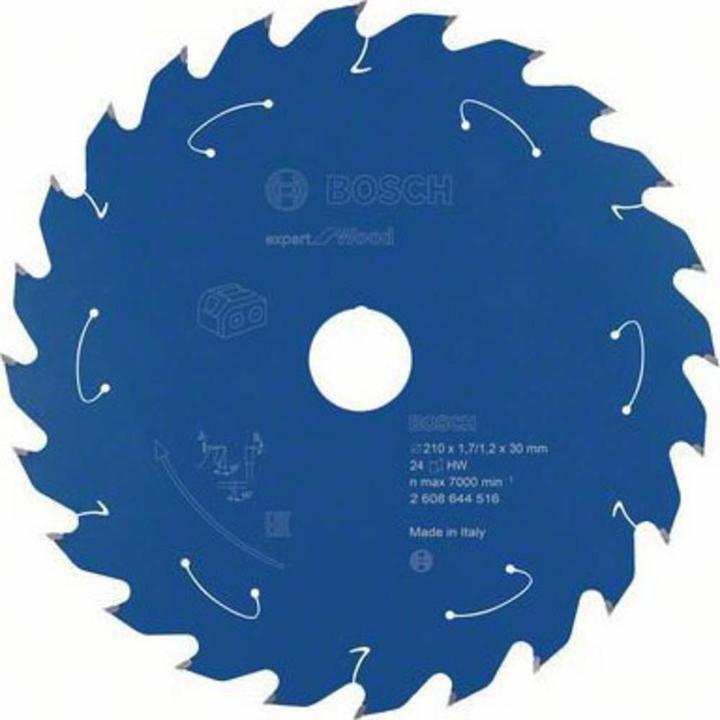 Produktbild Bosch Professional Zubehör Akku-Kreissägeblatt Expert for Wood, 210 x 1,7/1,2 x 30, 24 Zähne
