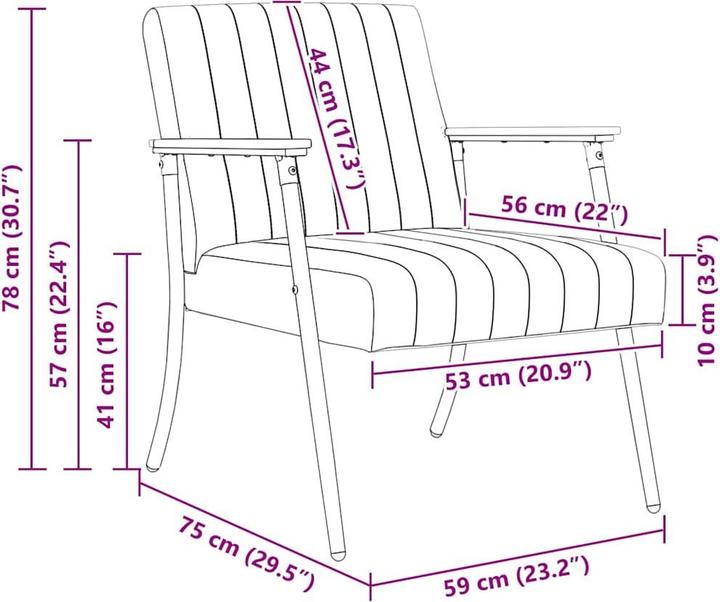 Image du produit vidaXL Moderner Sessel