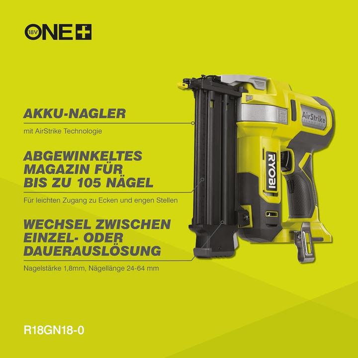 Actual product image Ryobi Sztyfciarka 18G (Nail gun)
