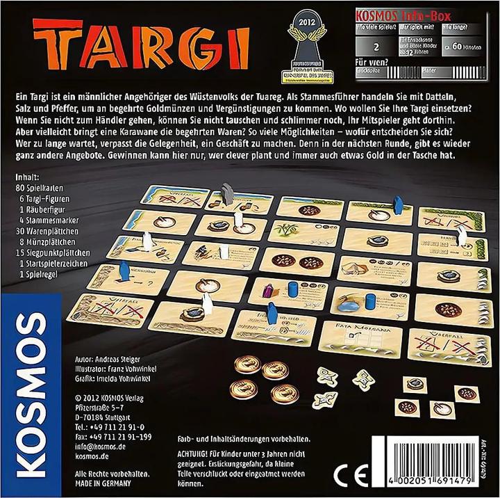 Produktbild Kosmos Targi (Deutsch, 2 Spieler)