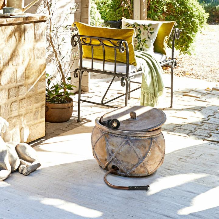 Produktbild Loberon Gartenschlauchtopf Hulcier antikbraun