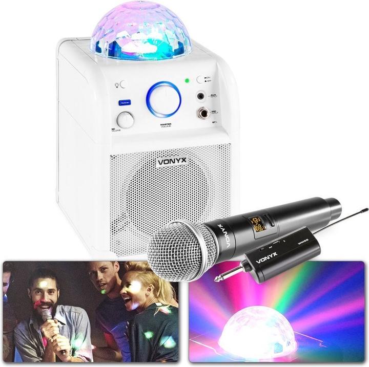 Vonyx Karaoke set voor kinderen - SBS50W - Draadloze karaokeset met Bluetooth en