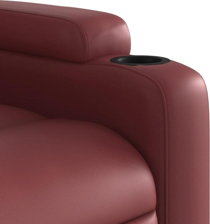 Produktbild VidaXL Massagesessel Weinrot Kunstleder,Farbe: Weinrot,Material