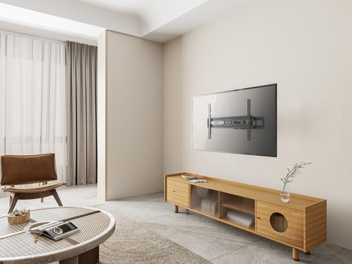 Actual product image equip Wall mount 37"-80"/40kg 1TFT 4joints Push-In-Pop (Wall, 80", 40 kg)