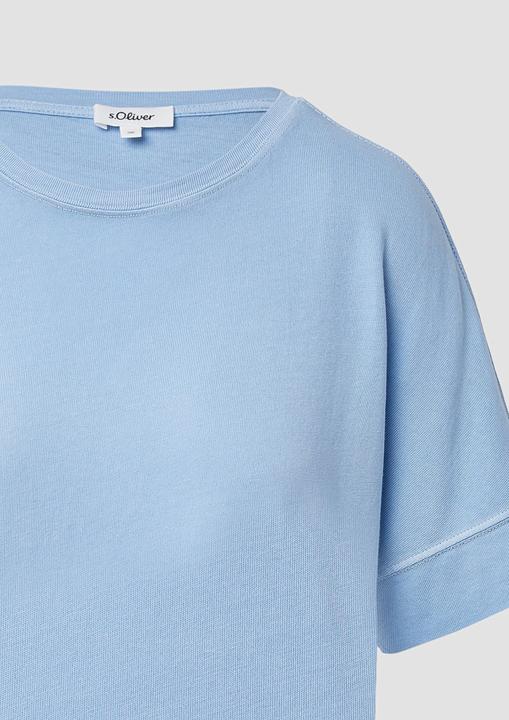 Produktbild S.Oliver T-Shirt Gewaschenes T-Shirt mit Ziernähten im Relaxed Fit (36)