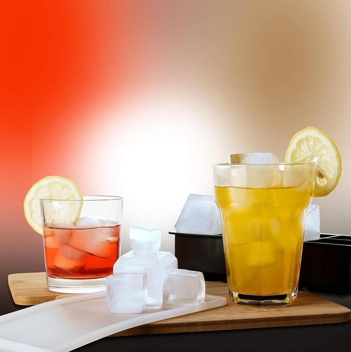 Produktbild ASMI Jumbo Silikon Eiswürfelform mit Deckel