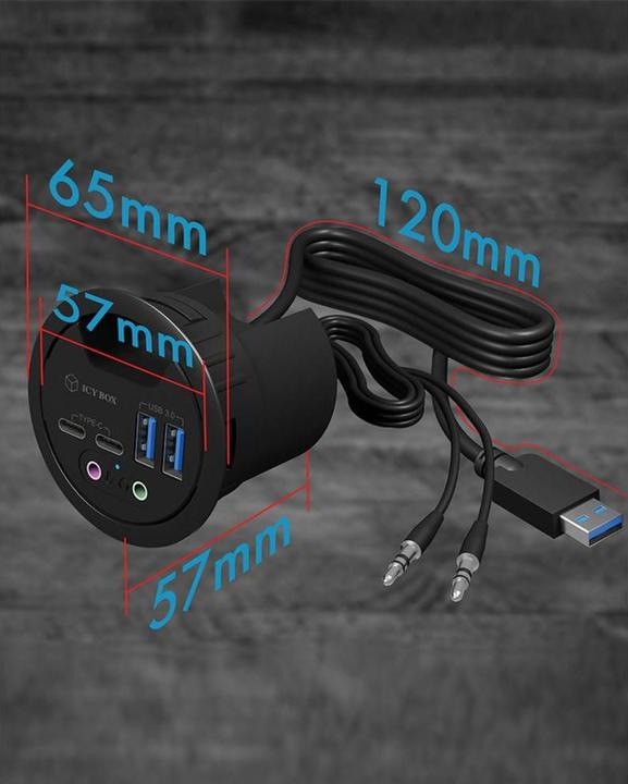 Productafbeelding Icy Box IB-HUB1403B (USB-A, 4 ports)