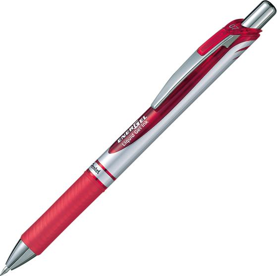 Produktbild Pentel Gel-Tintenroller ® EnerGel BL 77 mit Druckmechanik (Blau, Rot, Schwarz, 12 x)