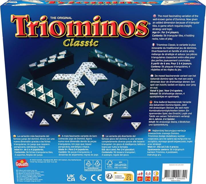 Actual product image Goliath Toys Triominos Classic (German, English, French, Italian)